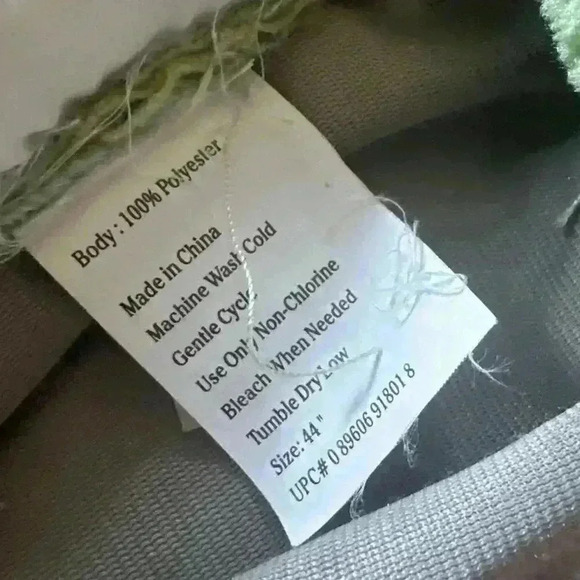 Kids Green Yellow Plush Dinosaur Body Costume Dress Up Size Small 44 in - Picture 4 of 5